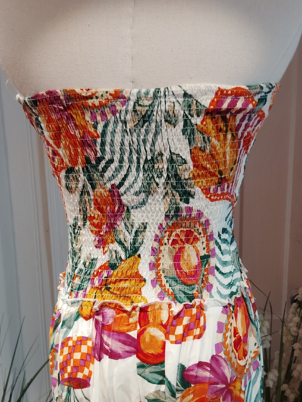 Abel The Label For Anthropologie Smocked Maxidress - Picture 7 of 13
